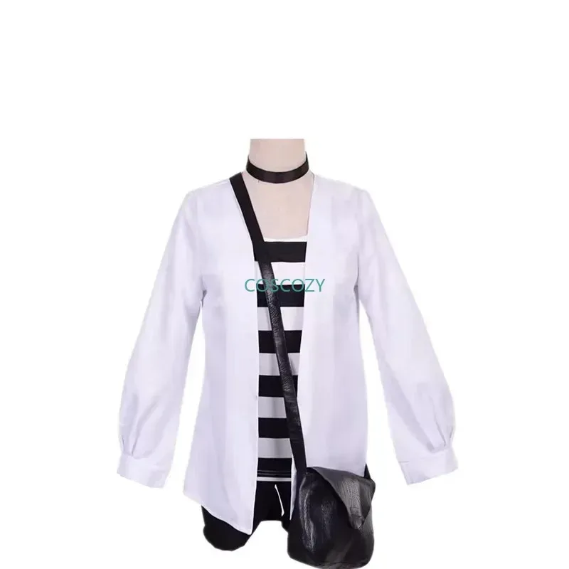 2025 New Angels of Death Rachel Gardner Cosplay Costume Halloween Cos Man Woman Full Set Coat T-shirt Shorts Neckbelt Ba