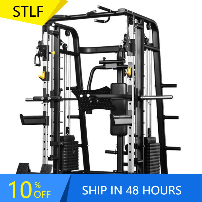 YTYIN All In One Gym Smith Machine 2025 Multi Functional Weight Lifting Training Smith Machine Power Cage Squat Rack