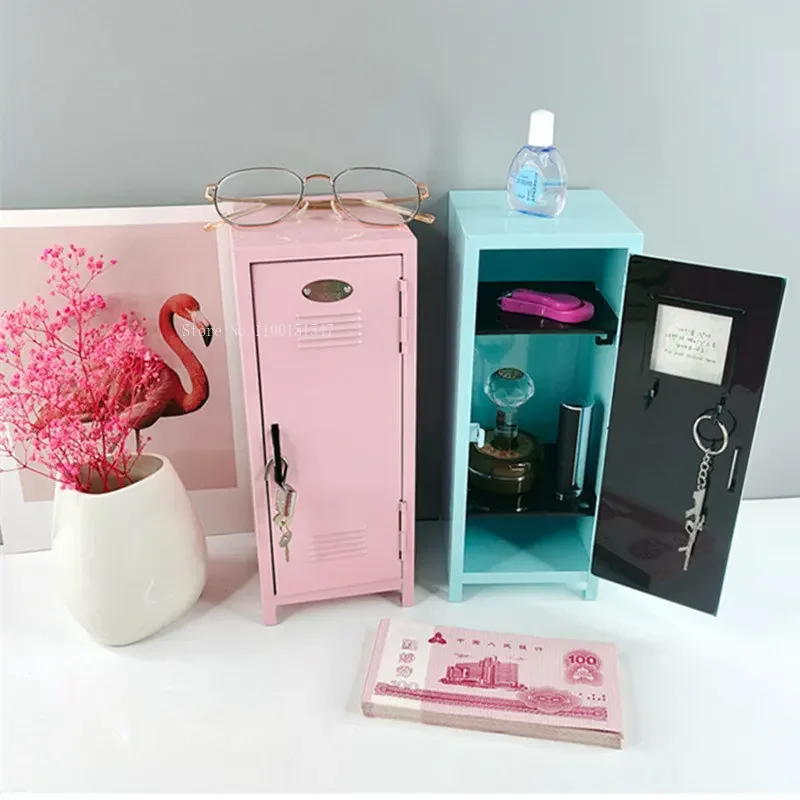 

Cabinet Money Cosmetics Keys Mini Desktop Storage And Small Items Iron Cards Other Bank Box Paper Dormitory