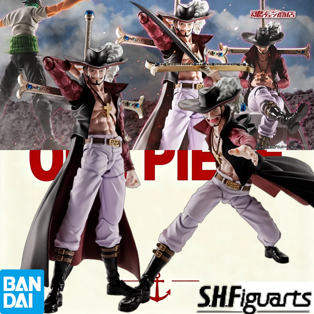 

100% Authentic In Stock Genuine Bandai S.H.Figuarts Dracule Mihawk -Hawk Eye- ONE PIECE Anime Action Figure Collection Model Toy