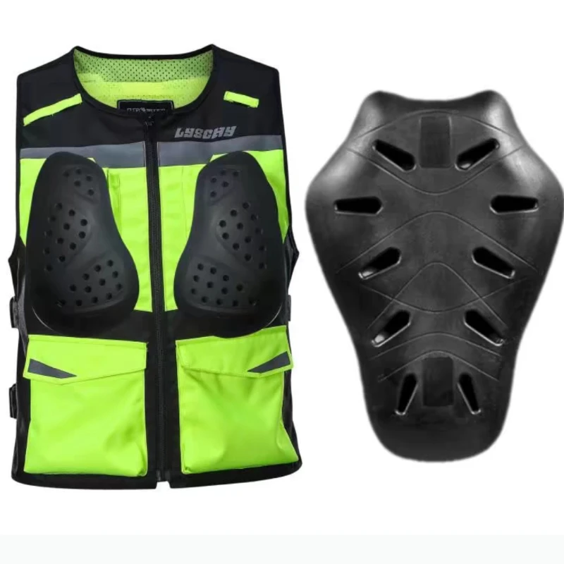 

Мотоциклетный жилет повышенной видимости LYSCHY, экипировка для езды, защита от падений, мотоциклетное снаряжение с сертификацией CE