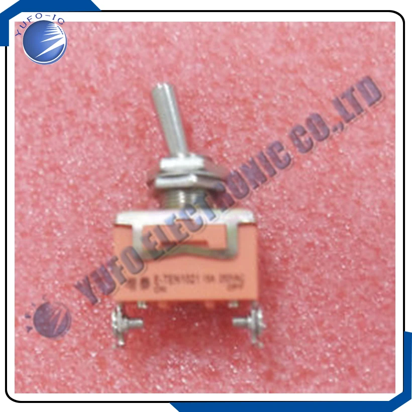 Free Shipping One Lot 5pcs Industrial Toggle Switches 15A 250V AC E-TEN1021 ON-OFF 2Pin SPST AK