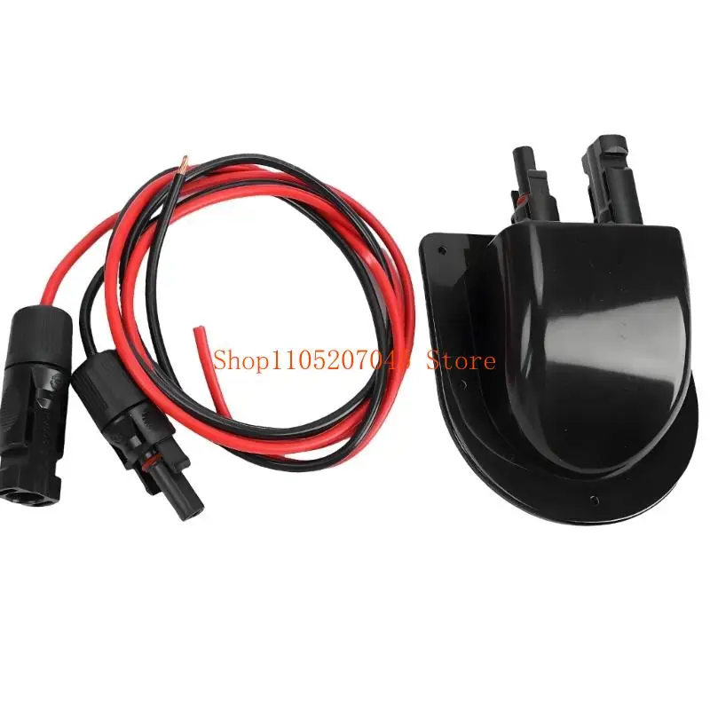 37cd Solar Cable Entry Box 2 Hole Cable Entry Gland Housing for RVs Roof Wiring