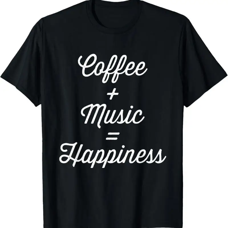 

Футболка Coffee Plus Music Equals Happiness Lover Caffeine