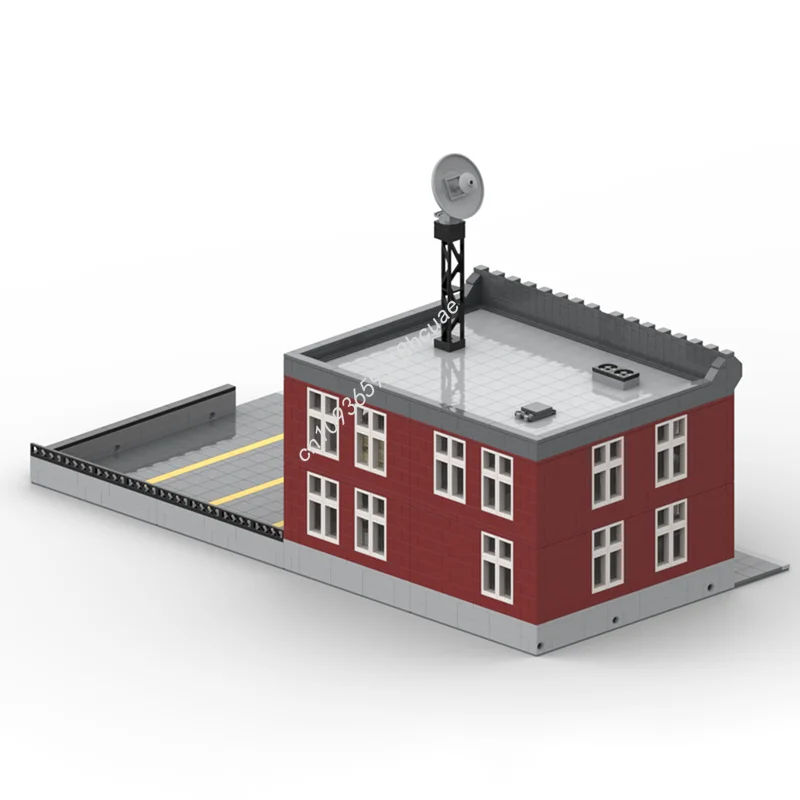 2223pcs MOC Modulair Politiebureau Modulair Modelbouw Kerstcadeaus Blokken Architectuur Monteren DIY Creatief Speelgoed Baksteen