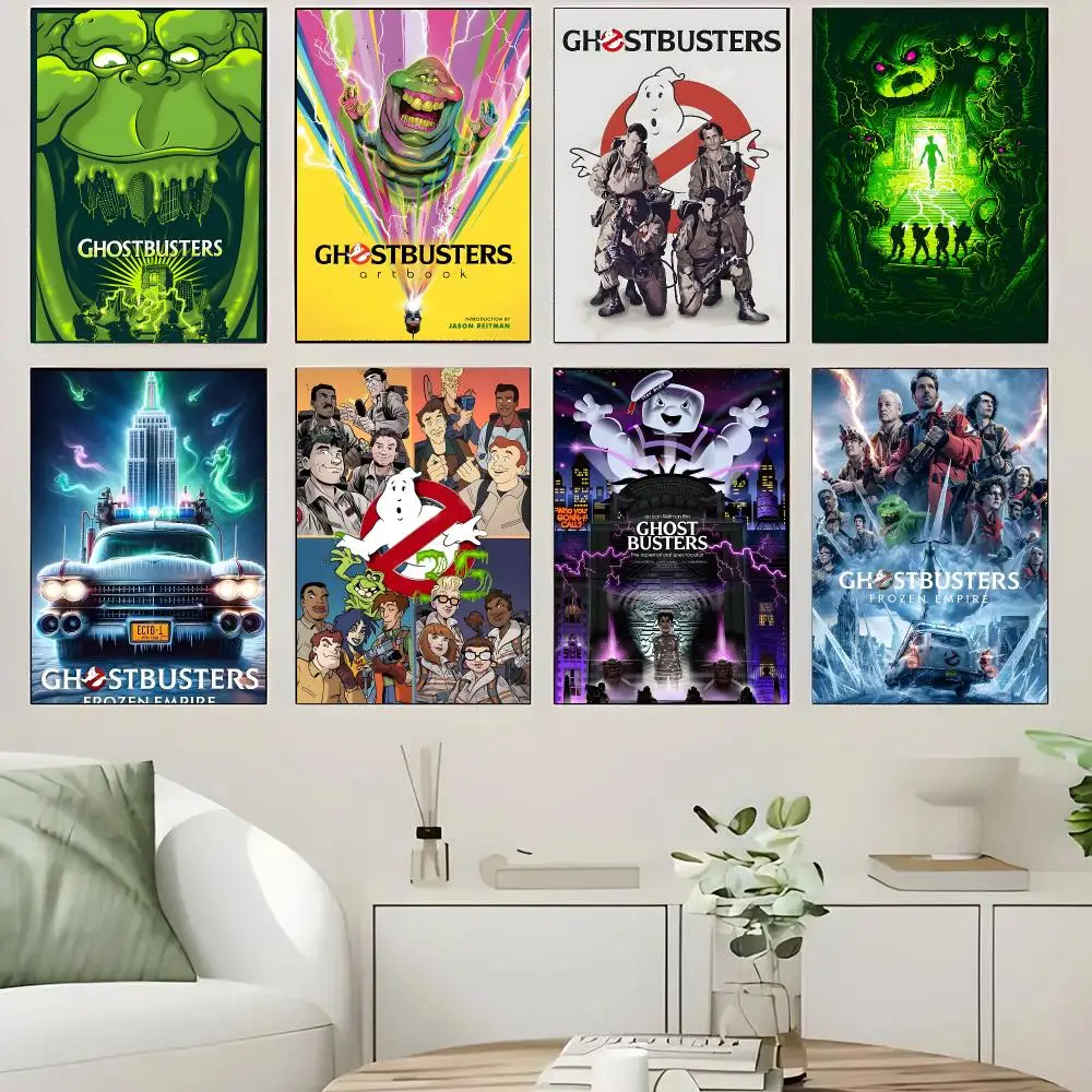 Movies G-Ghostbusters Poster Self-adhesive Advanced Aesthetic Printing Paper Wall Art for Living Room Home Decor