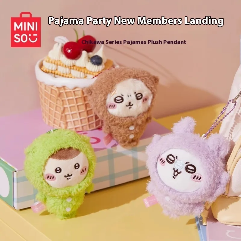 MINISO Miniso chiikawa pijama muñeco de peluche colgante lindos adornos colgantes Momoka