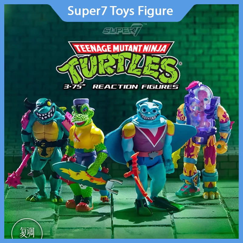 

В наличии фигурки серии Super7: World GECKO MUTAGEN MAN RAY FILLET SLASH аниме, коллекционная статуя, модель, игрушка, подарки