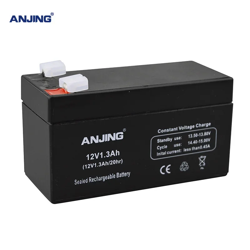 ANJING AJ- 12V 1.3AH Battery for Backup Power LED emergency Light Children Toy Car Lead-acid lator Replacement Maintenance