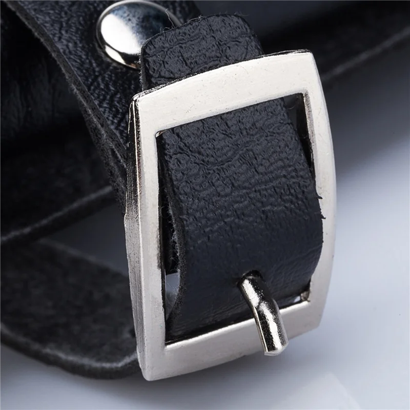 

ABRT-3X Leather Hairdressing Case Tools Scissor Bag Barber Pouch Holder Rivet Purse Adjustable Waist Shoulder Belt