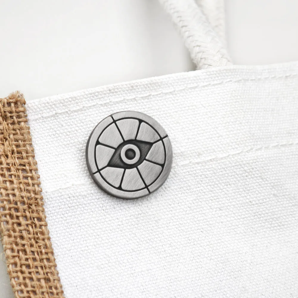 Deadlock Game Brosche Valve MOBA Shooter Logo Abzeichen Eye Wheel Silhouette Metall Anstecknadel Geek Gamer Schmuck Geschenk für Fans – Detail 5