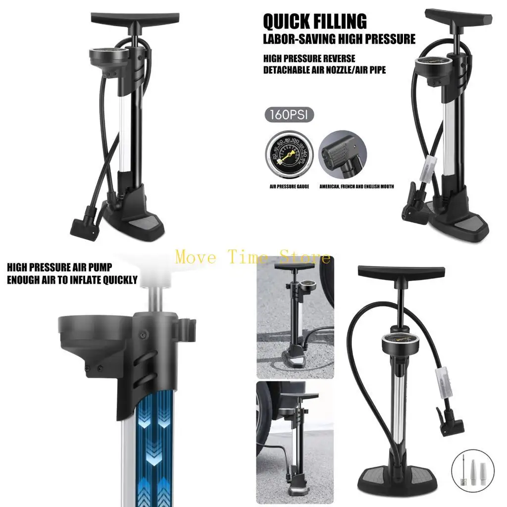 

92ME Bicycles Floor High Pressure Floor Bike Inflators Cycling Manual Tire Cycling Accessories Enduring