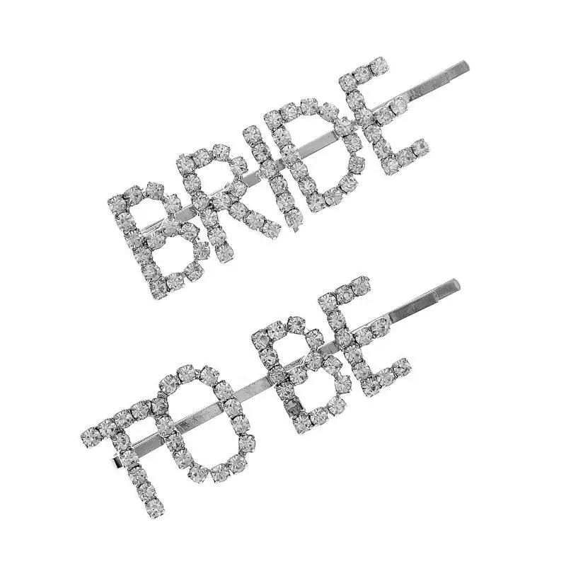 2 Stücke Silberne Strass-Haarspangen mit kleinen Schriftzügen, modische Haarstyling-Accessoires – Detail 5
