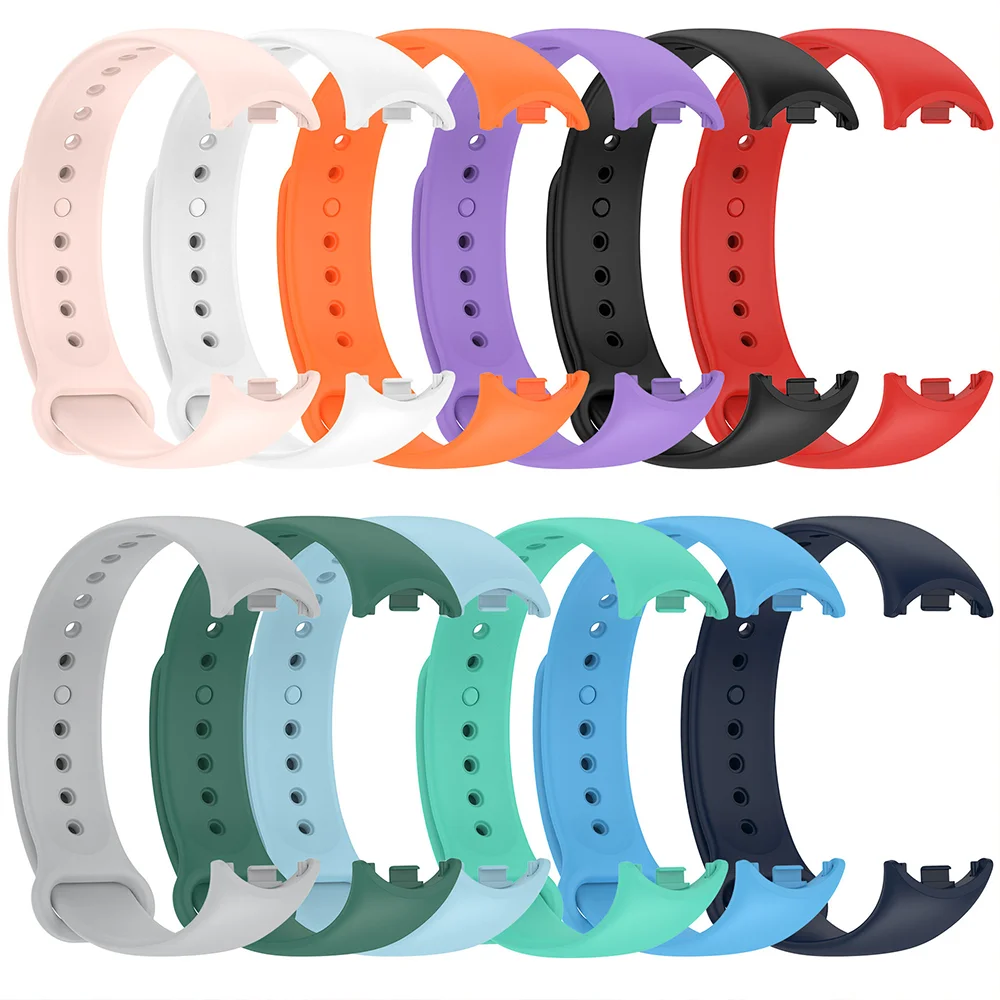 Correia Esportiva para Xiaomi Mi Band 8-8, Substituição de Cinto NFC, Pulseira de Silicone, Pulseiras Inteligentes, Acessórios Impermeáveis