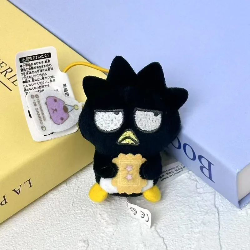 Nova série sanrio cordão chaveiro de pelúcia rock olá kitty legal pinguim ahiru não pekkle saco pingente kawaii melodia bolsa charme