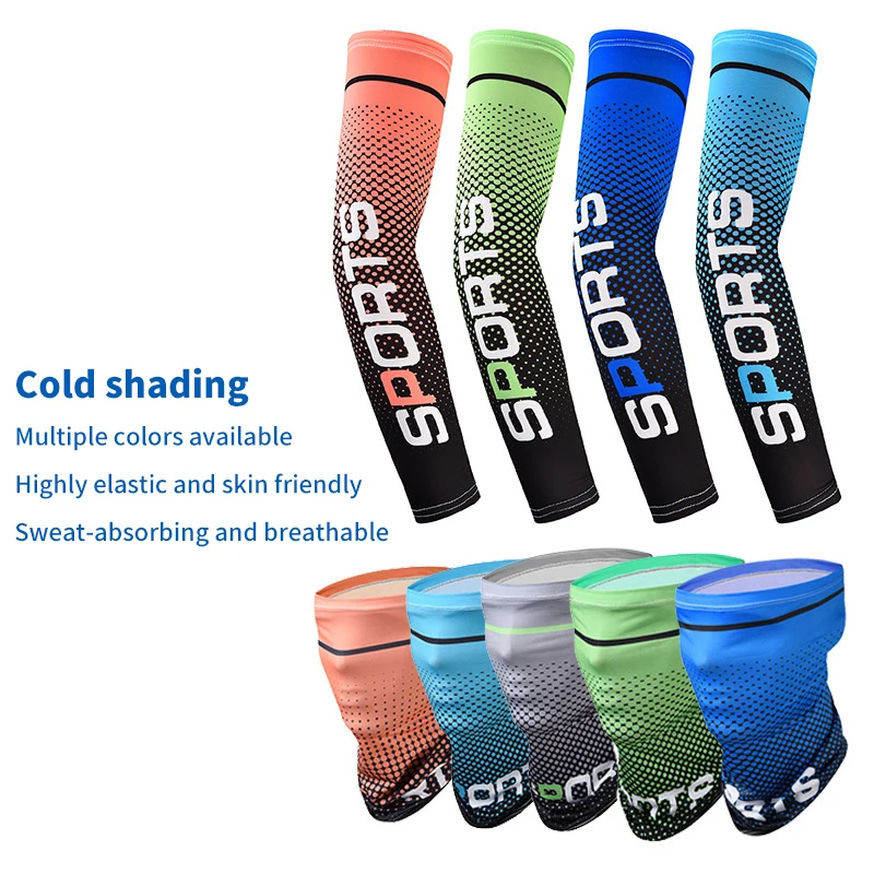 Sun Protection Sleeves For Men And Women, Summer Thin Ice Silk Outdoor Sports Anti-Uv Arm Sleeves