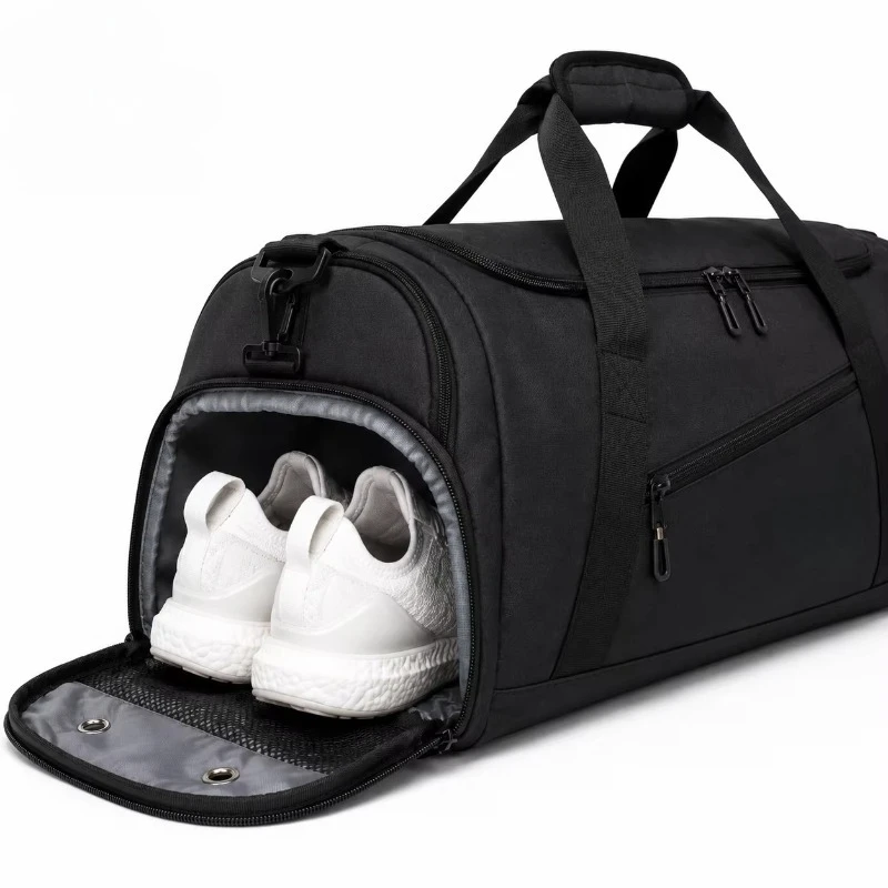 Gym Fitness Duffel Bag Waterproof Oxford Sports Travel Bag with Shoe Compartment Large Capacity Weekend Overnight OEM/ODM