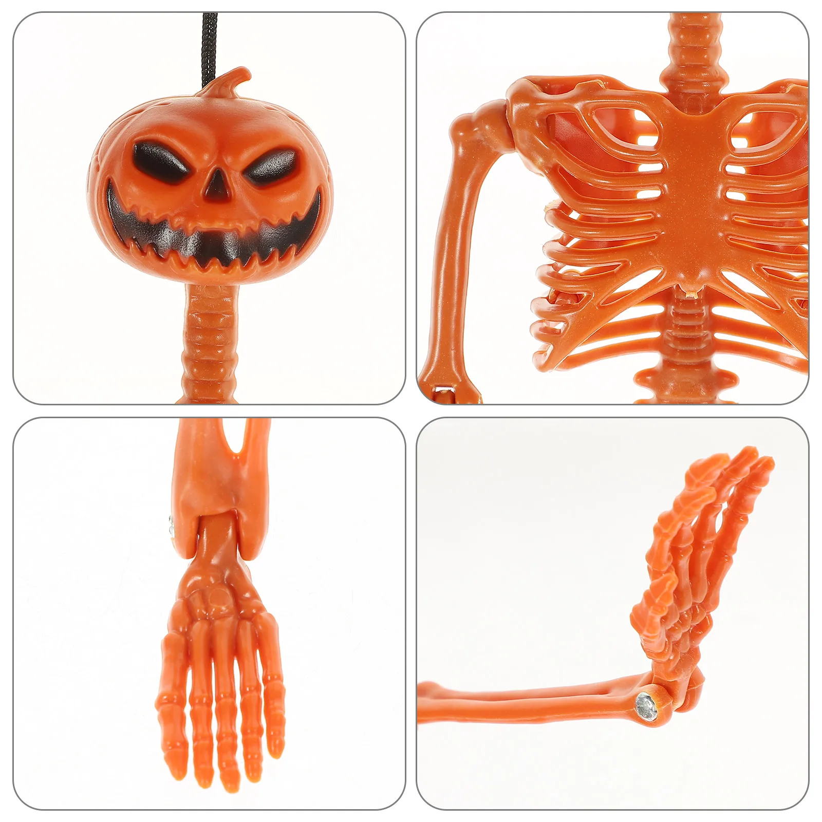 

Halloween Pumpkin Decoration 40CM Orange Hanging with Joints for Party Scary Indoor Props Ghost Carnival