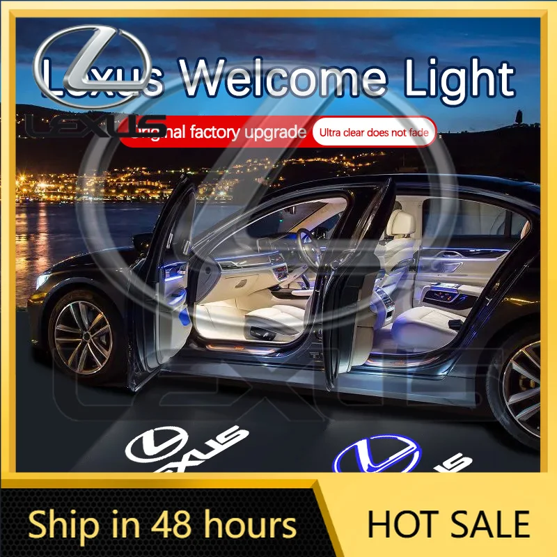 

2026 Hot Interior Stickers Led Car Door Welcome Light Logo Projector Laser Lamps For Lexus ES GS GX IS LS LX 460 RC 300 350 300h