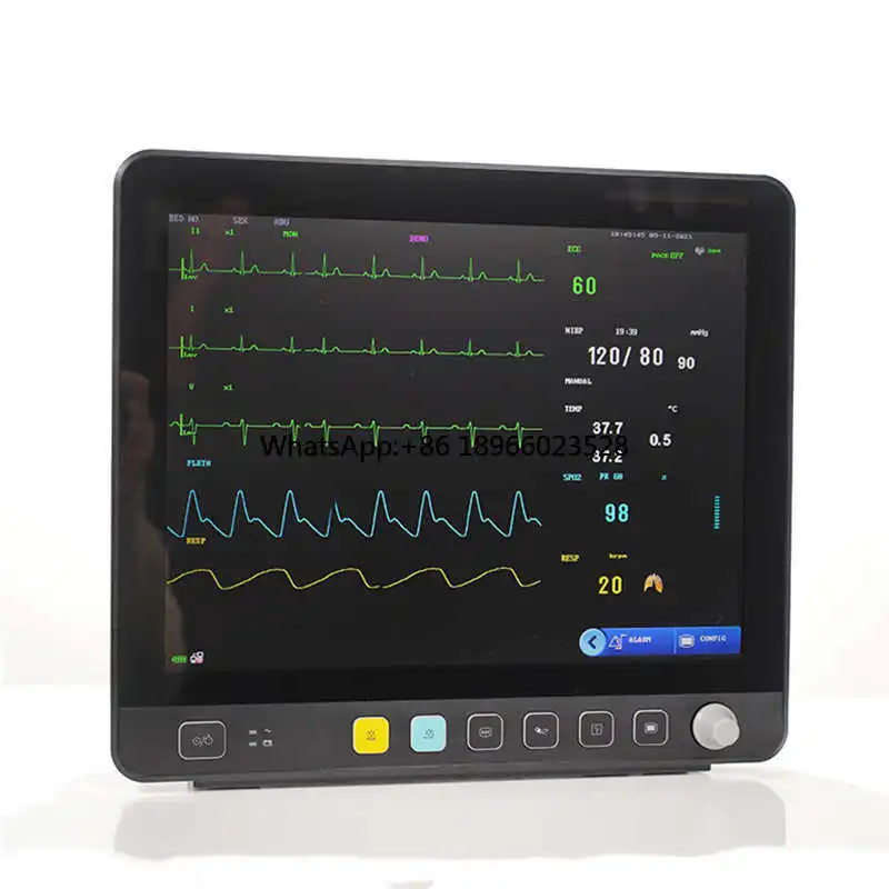 

Portable 15 inch vital signs Monitor Veterinary Equipment Professional Vet Multi Parameter Medical Equipment for animal use