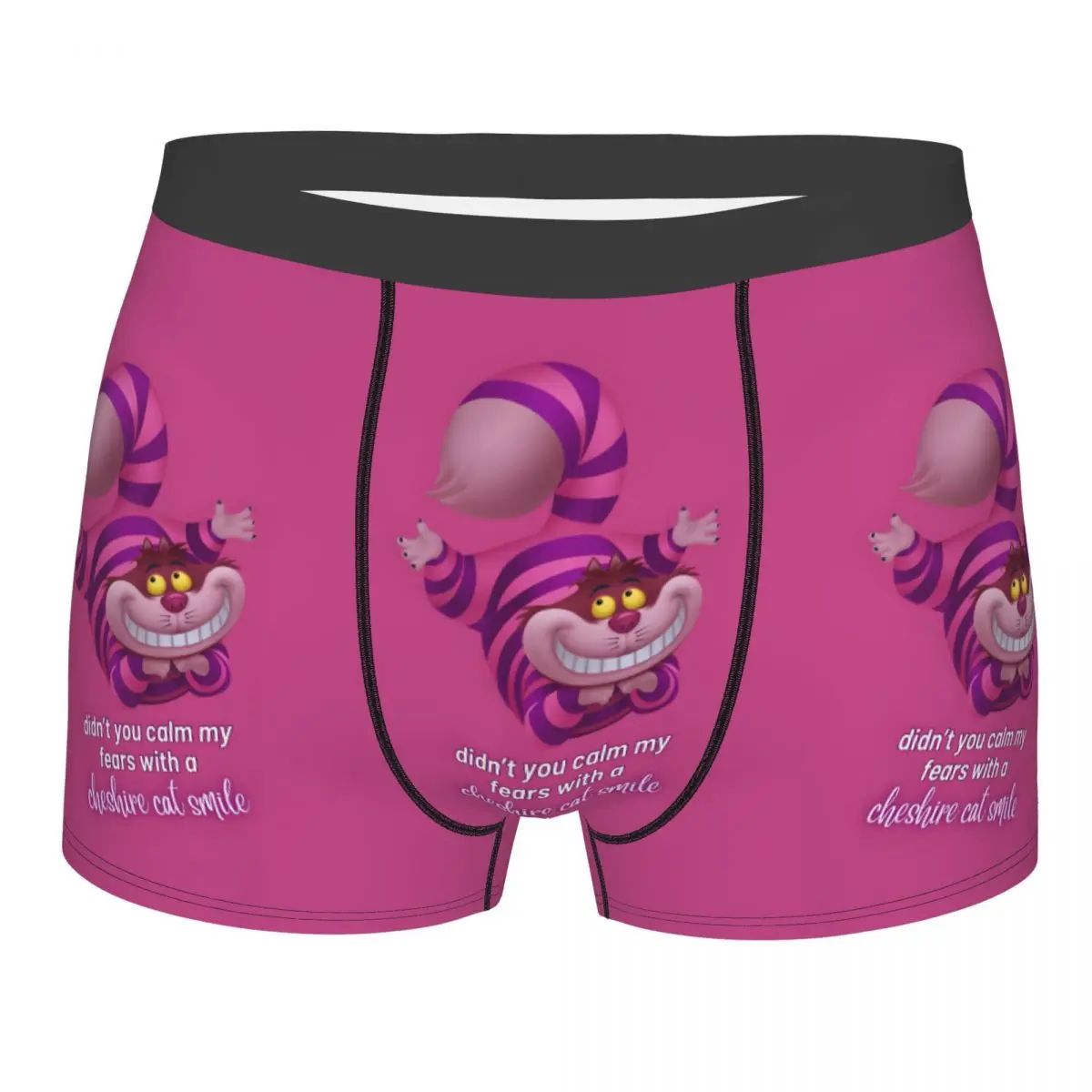 

Customized Cheshire Cat Underwear Male Printed Cartoon Animal Boxer Briefs Shorts Panties Breathable Underpants