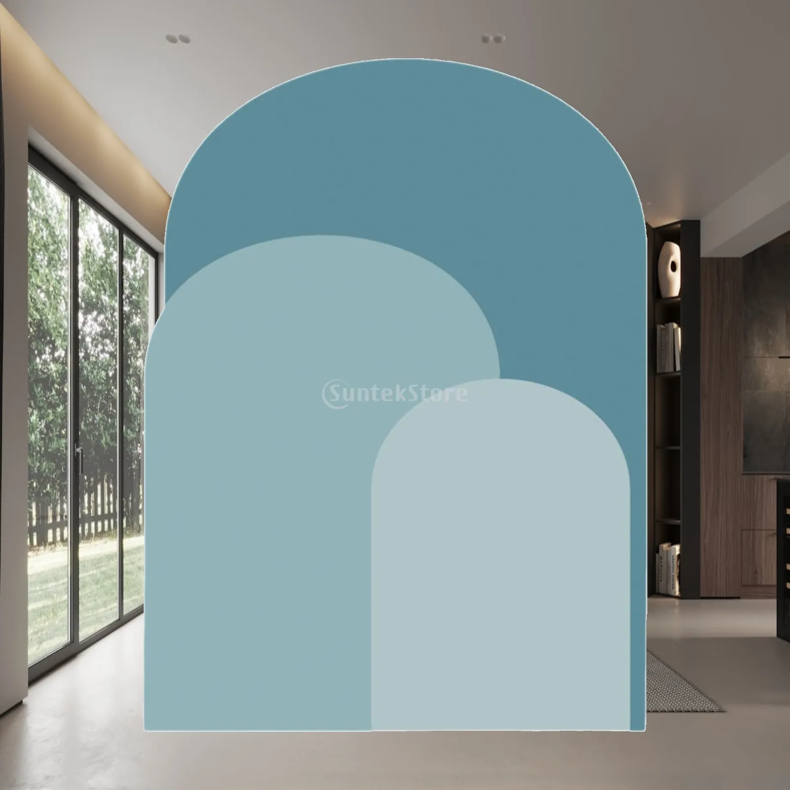 Peel Stick PVC Arch Wall Decal Modern Art Sticker for Headboard Sofa Background Bedroom Nursery