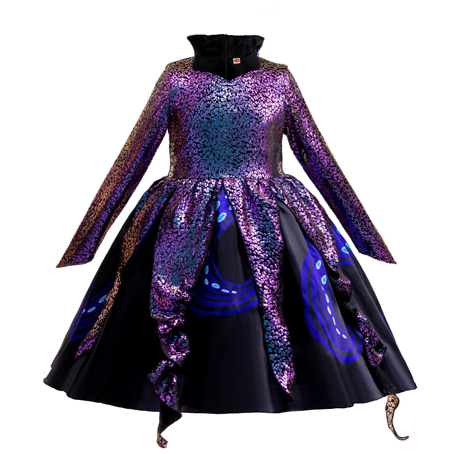 Girls Disguised Children Halloween Cosplay Evil Undersea Octopus Witch Ursula Dress Fairy Girl Carnival Party Masquerade Costume