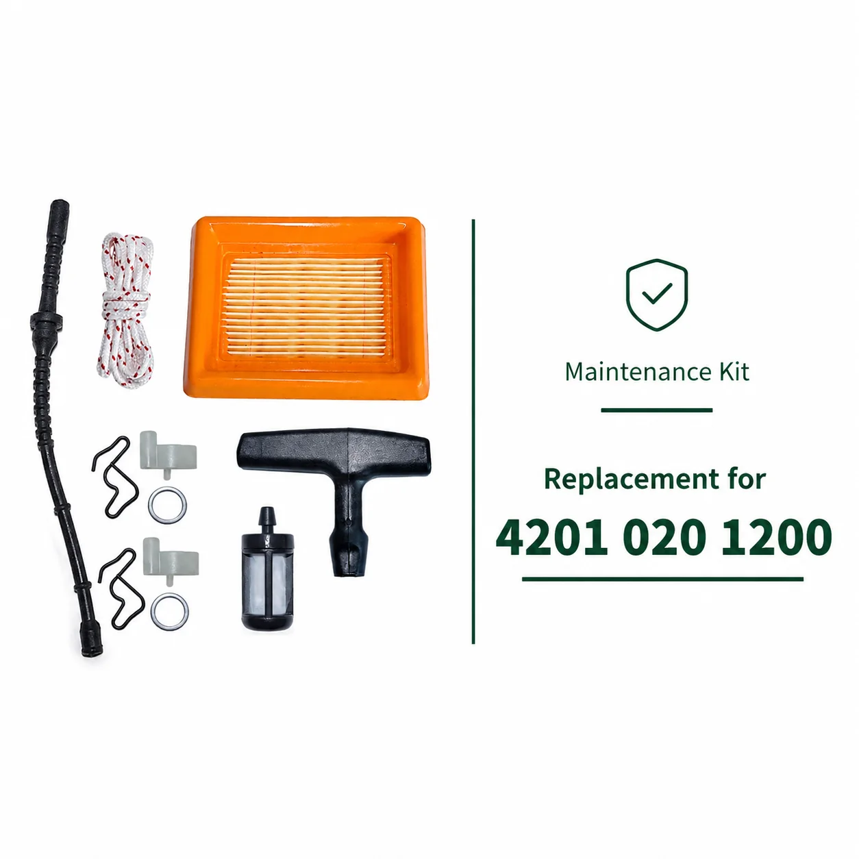 Air Filter Fuel Filter Hose Handle Grip Pawl Dog Kit For Stihl FS120 FS200 FS250 FS300 Trimmer Brushcutter, OEM 4134 141 0300