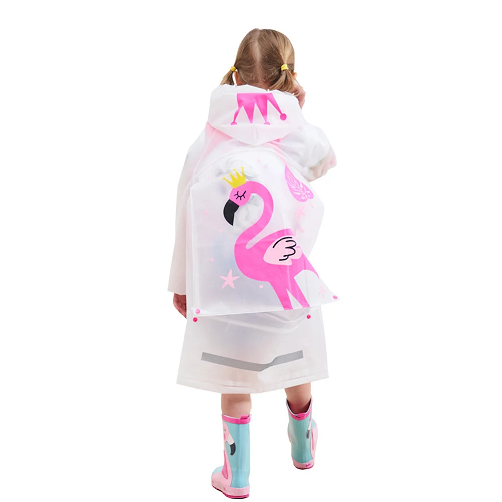 

Thickened Student Raincoat s Camping Ponchos Hood Rainwear Jacket Girls Inflatable Child