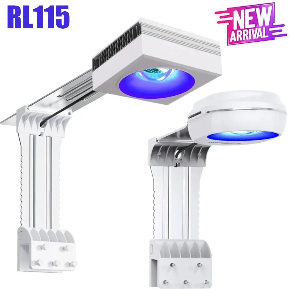 Le plus récent PopBloom RL115 WiFi lumière de récif d'aquarium, lumières d'aquarium LED professionnelles à spectre complet pour lampe d'aquarium de coraux SPS/LPS