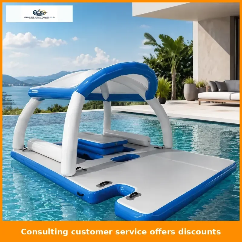 

Water Inflatable Floating Platform Bed Sea Leisure Cushion Water Shade Exhibition Tent