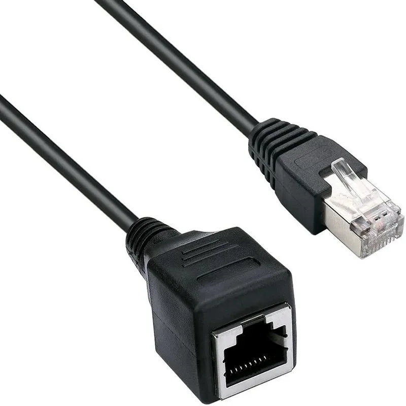 RJ45 Angled Ethernet Cable Universal Gigabit Cat5 Male to Female Network Extension Wire Copper CAT5E rj45 Extender 0.3m 0.6m 1m