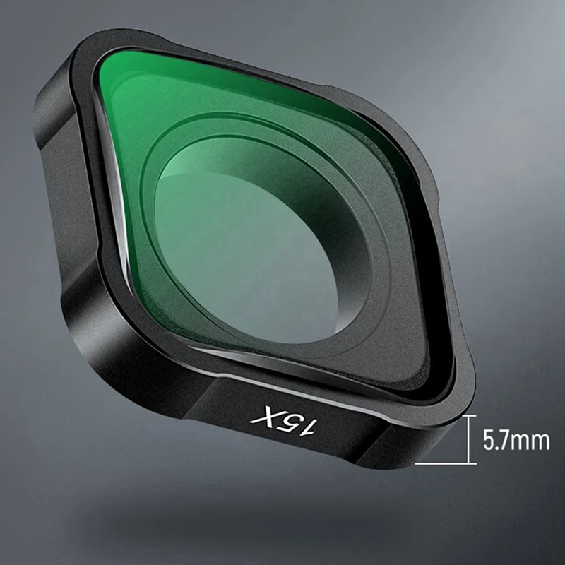 15X Macro Lens For Gopro Hero Sports Camera Close-Up Filter Anti-Reflective Multi-Layer Coating HD Optical Glass