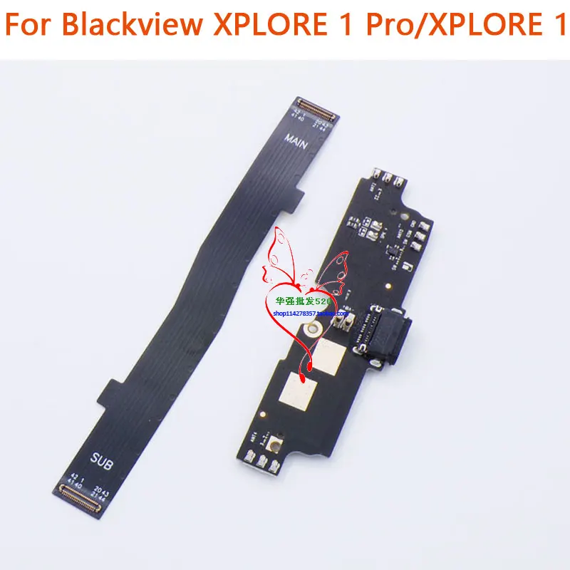 Original Blackview XPLORE 1 XPLORE 1 Pro USB Board Base Charging Charge Port Board With Main FPC For Blackview XPLORE 1 Phone