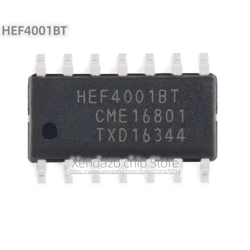 10pcs/lot HEF4001BT SOP-14 package Original genuine 4-2 input or NOT gate Logic Chip