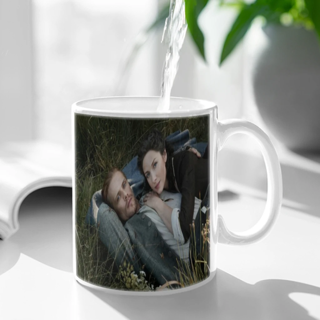 Outlander-TV Show Ceramic Mugs Coffee Cups Milk Tea Cup ins Oatmeal Breakfast Mug Drinkware Kitchen