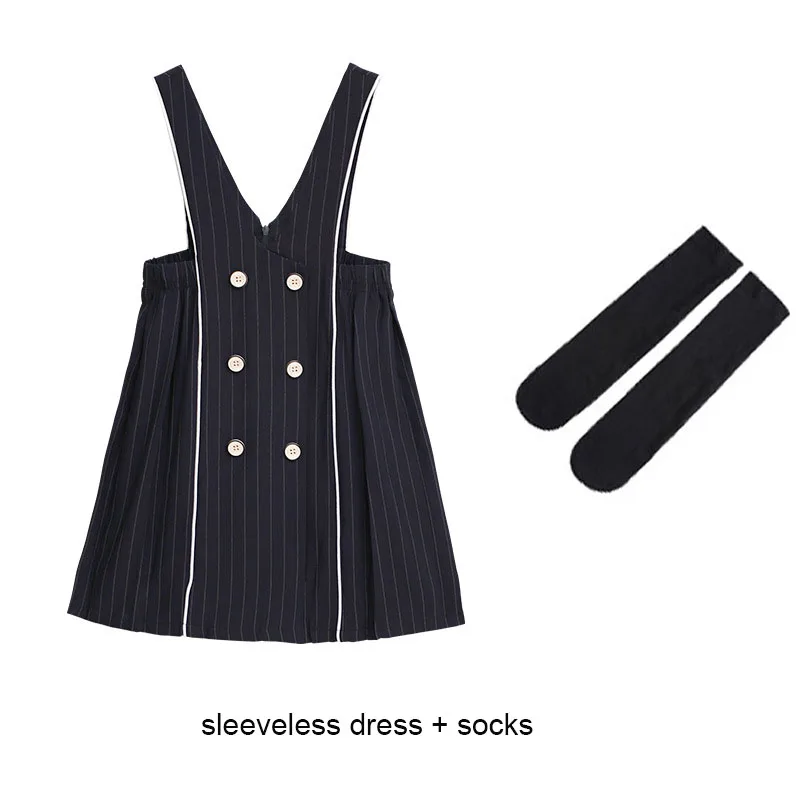 New 2026 Spring Summer Dresses Kids Preppy Style Pleated Big Girls Dress Teenage Dresses Suspender Jumper Skirt 2 To 25 Years