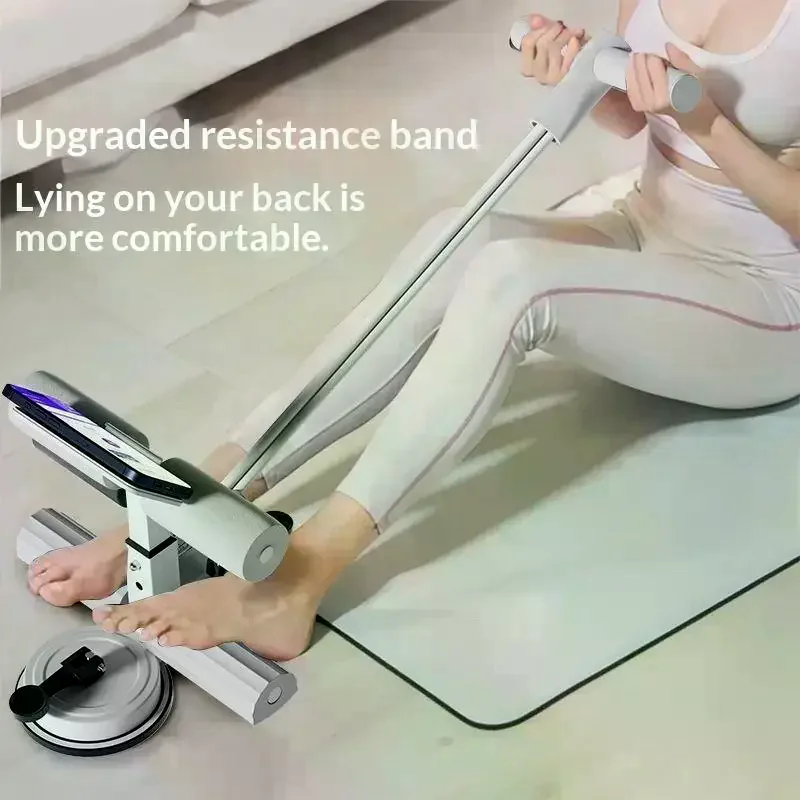 Dual Suction Cup Sit Up Assist Equipment, Stable Abdominal Workout Trainer With Pull Rope For Home Gym, Core Strength Helper