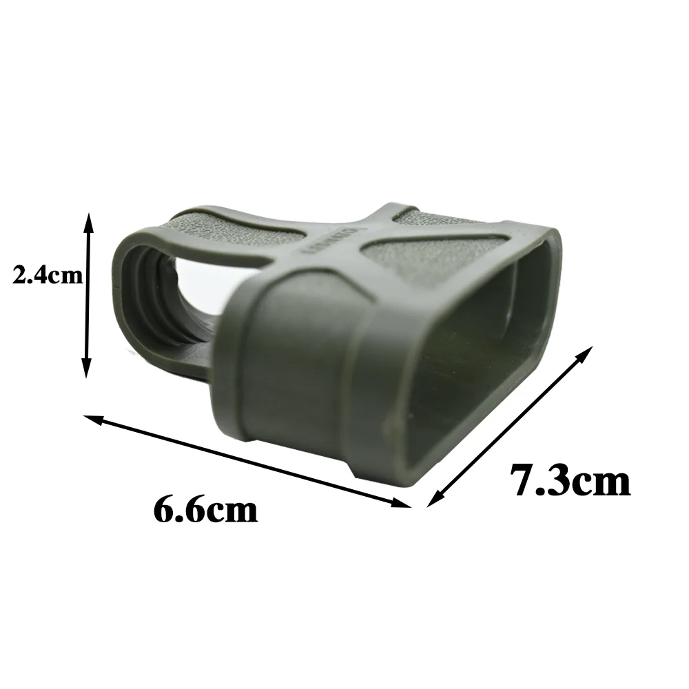 Tactical 5.56 Fast Magazine Rubber Holster Mag Pull Assist Cage Loops NATO Skull M4 M16 AR15 Paintball Airsoft Gun Accessories