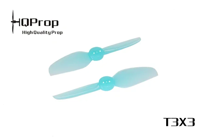 4Pairs(4CW+CCW) HQPROP T3X3 3030 2-Blade 76mm PC Propeller 1.5mm (Random Color) for RC FPV 3inch Drones