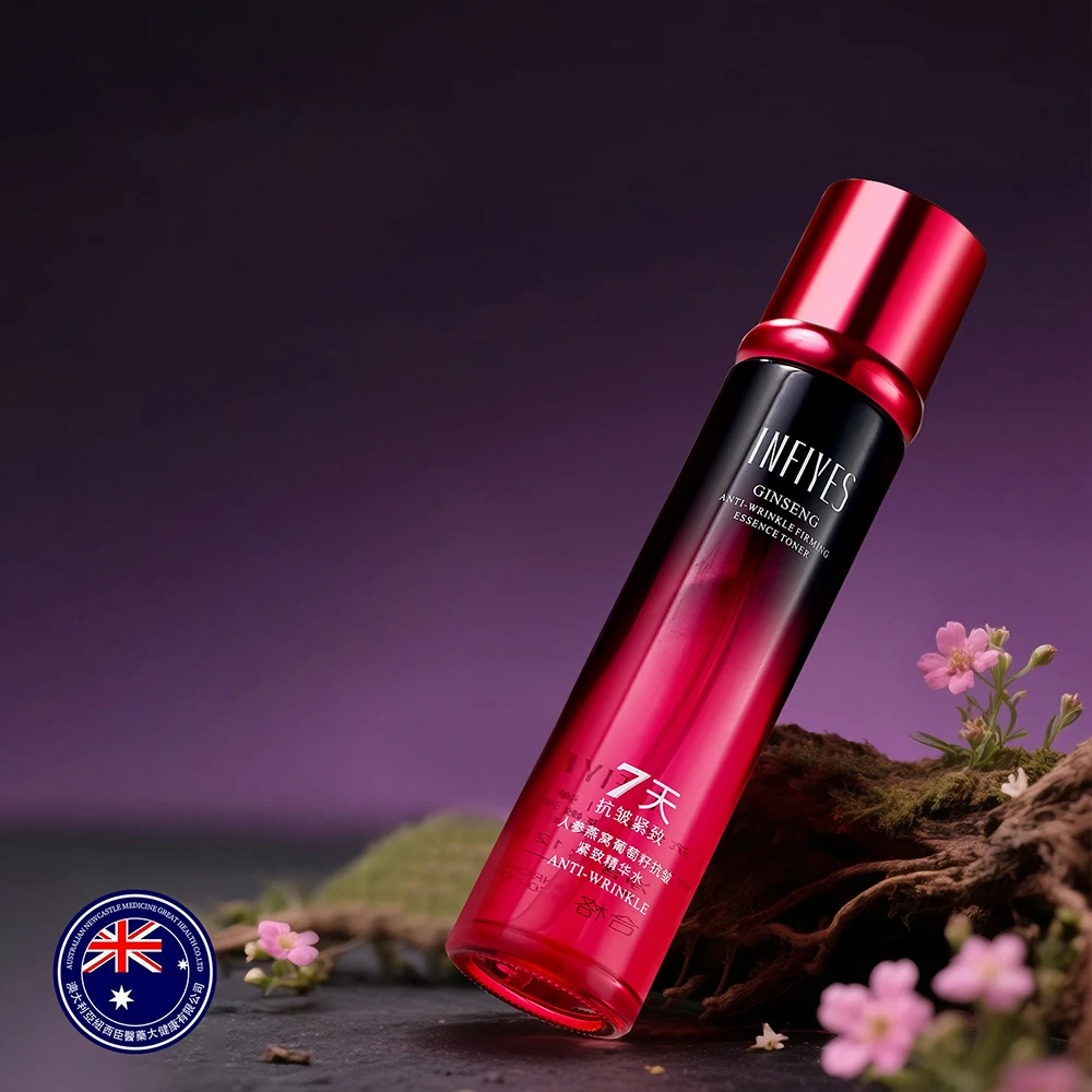 Ginseng Bird's Nest Grape Seed Anti Wrinkle Firming Essence Water Facial Moisturize Tighten Delicate Smooth Skincare Face Toner