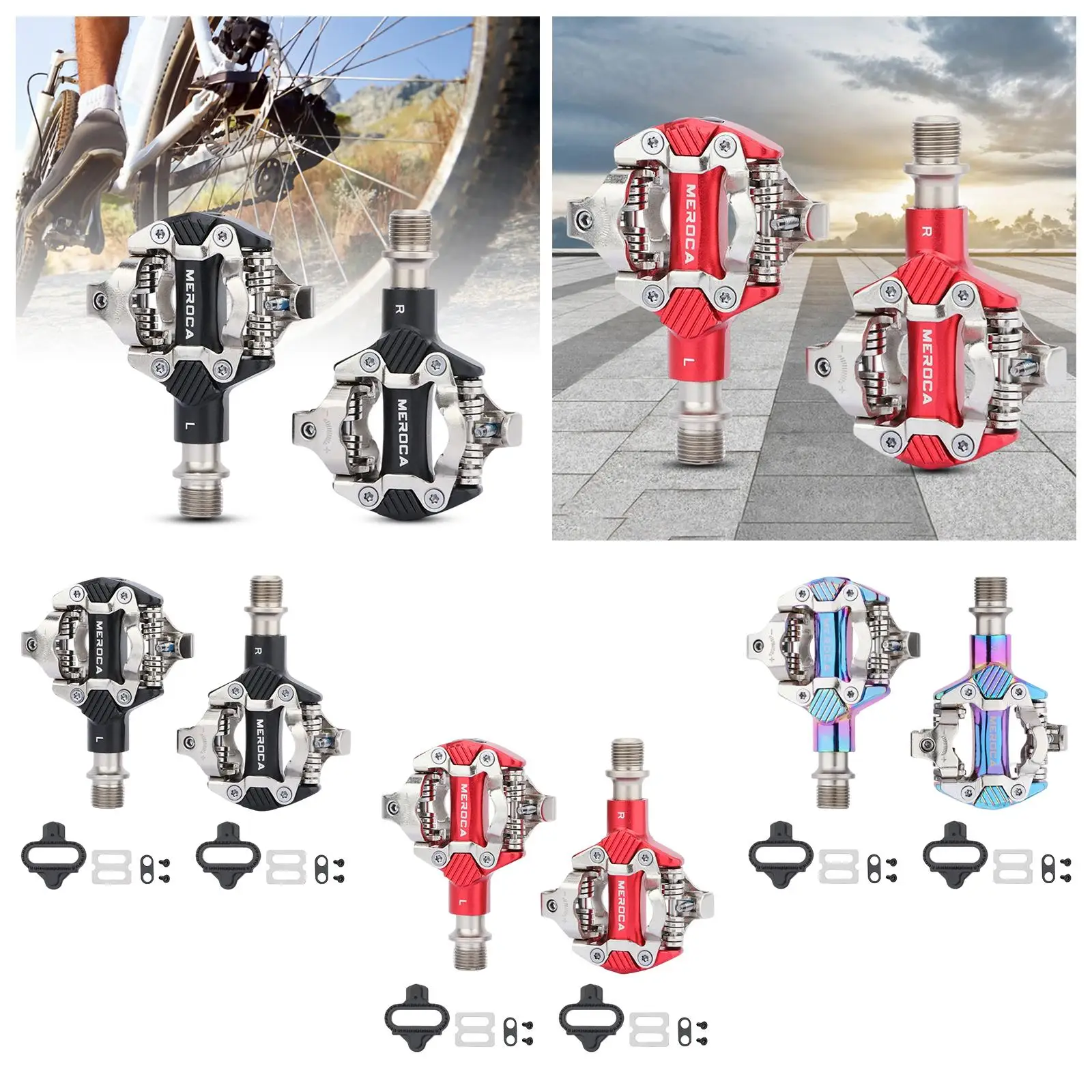 Mountain Bike Pedals, Platform Pedal Aluminum Pedals Pedals Cleats Great , , Mountain Bikes image 4