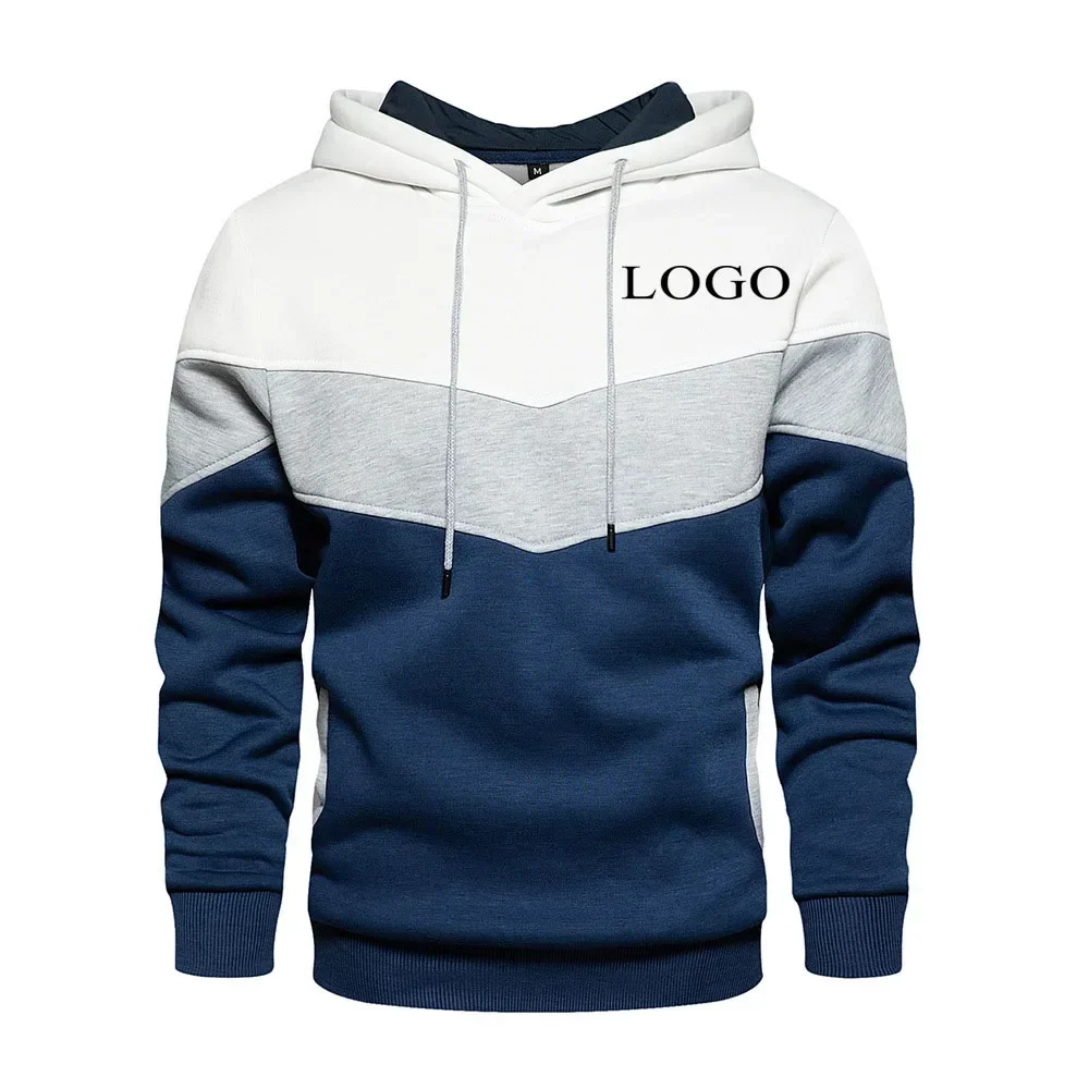 2024 Your Own Design Brand Logo/Picture Personalized Custom Anywhere Men Women DIY Color blocking fashion hoodie Fashion New