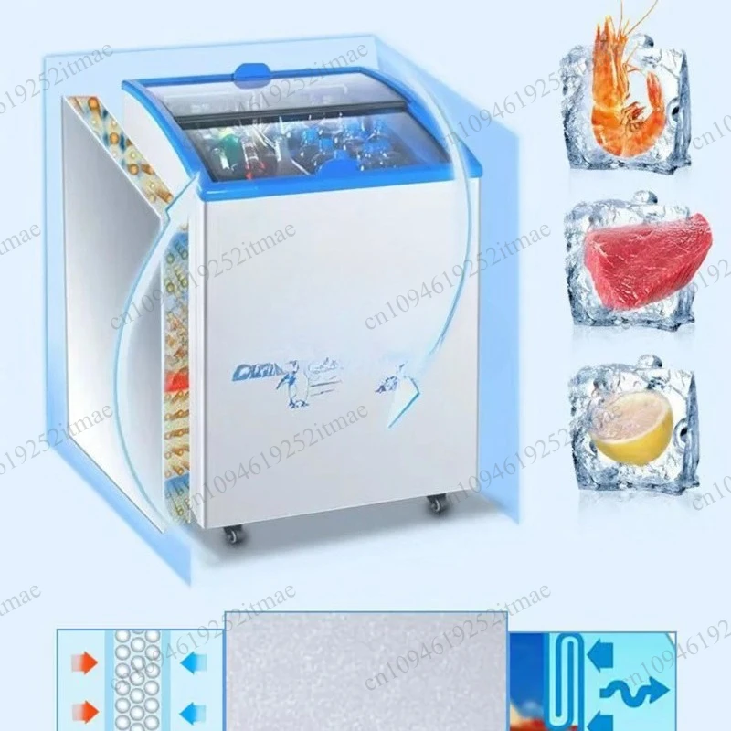 Small ice cream cabinet Derin Dondurucu kitchen refrigerator commercial refrigerator cabinet freezer household