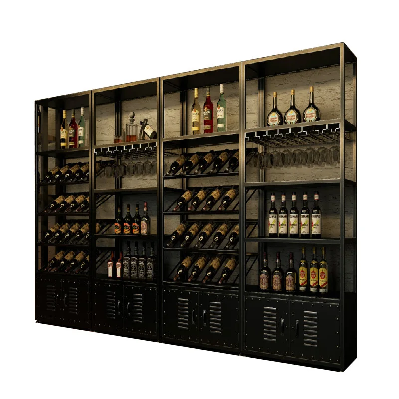 

American, Vintage, Restaurant, Winery, Wrought Iron, Wine Rack, Floor Style, Wine, Storage