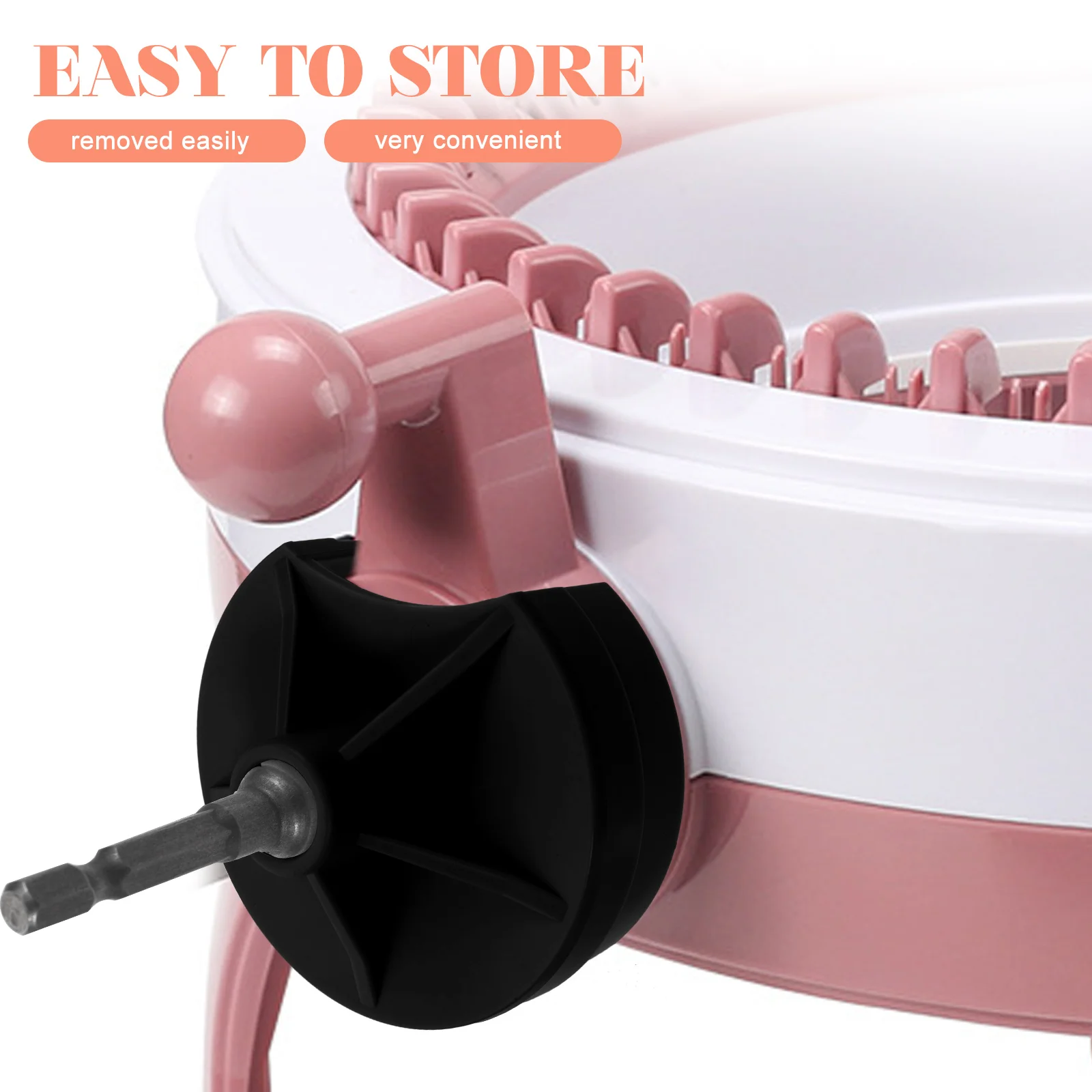 Knitting Machine Accessories Crank Handle Adapter Fast Knitting Power Tool Compact Plastic Design Easy Storage Smooth No