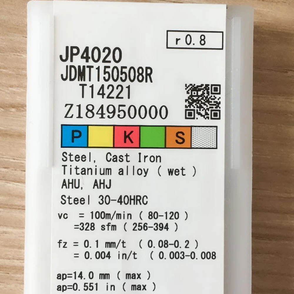 كربيد إدراج الأصلي اليابان العلامة التجارية القاطع JDMT150508R JP4020 تحول إدراج JDMT150508 R0.8 مخرطة باستخدام الحاسب الآلي سكين طحن أداة