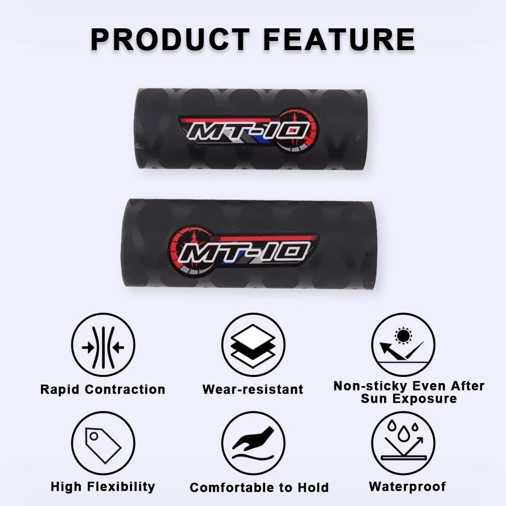 Anti-slip Motorcycle Handlebar Cover Accessories For Yamaha MT-10 MT10 MT 10 SP 2016-2026 Heat Shrinkable Grips Rubber Gloves