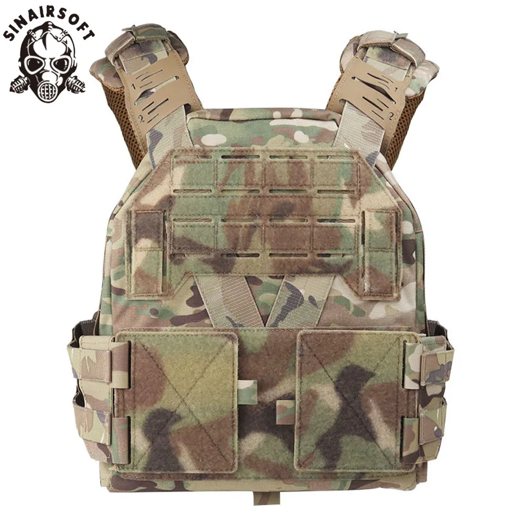 SINAIRSOFT KZ Plate Carrier Hunting Paintball Vest With Quick Release Cummerbund Buckle Padded Shoulder Strap