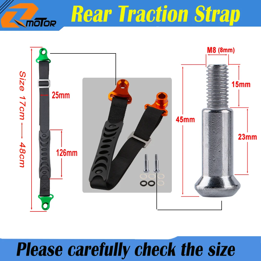 CNC Rescue Traction Strap Pull Sling Belt For Yamaha KTM Kawasaki Suzuki Honda Husqvarna CRF YZ KX EXC SX Road Motocross Enduro